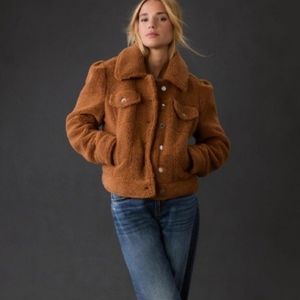 Anthropologie sherpa coat